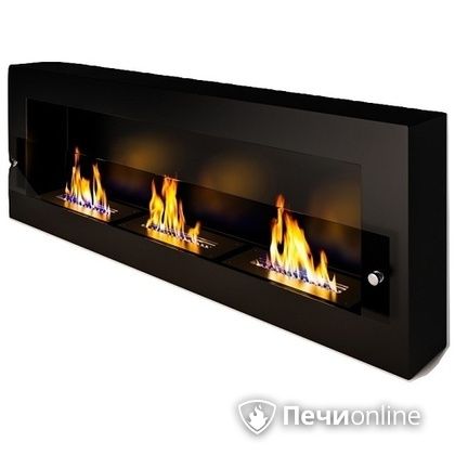 Биокамин ЭкоЛайф Fire Line Glass black burgundy в Владивостоке